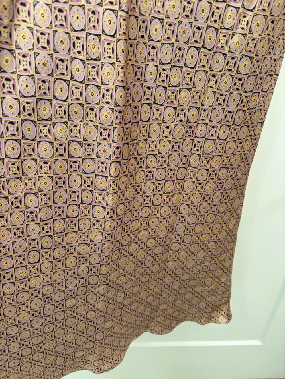 Vintage Y2K Silk Ann Taylor Purple Maxi Skirt - Picture 5 of 11